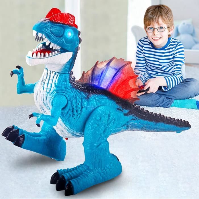 Dinosaure Gonflable Télécommandé 90 Cm - Jouet RC Avec Sons, Rotation 360° - Enfant 3 Ans Et Plus - Cadeau Anniversaire