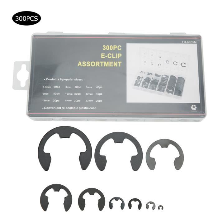 Assortiment De 100 Anneaux élastiques (circlips) FERVI 0179 – Neuf