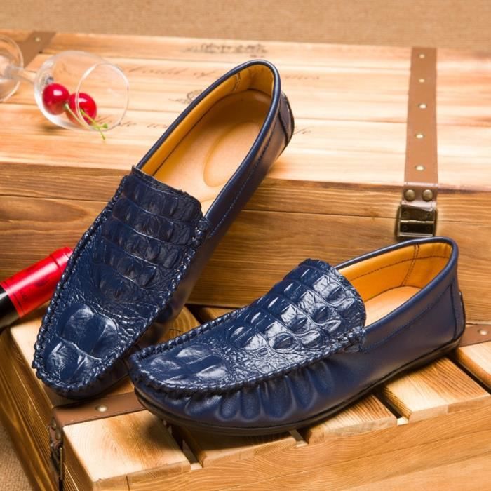 chaussure imitation croco homme