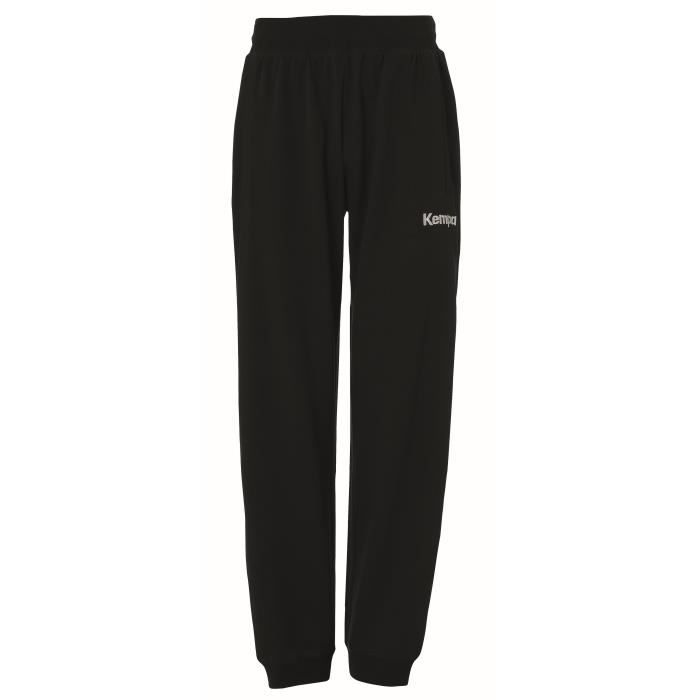 pantalon junior - kempa - core 2.0 - noir - cordon de serrage élastique et poches latérales