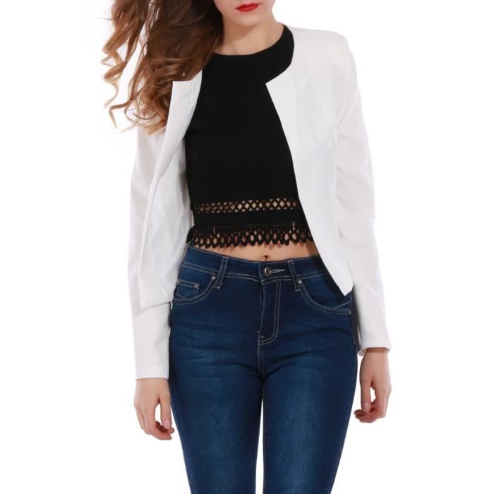 Veste blanche courte best sale