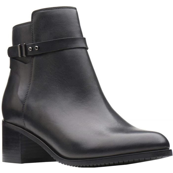 Clarks Bottines Femme Poise Freya Gsf15 Taille 40 Noir Achat Vente Botte Cdiscount