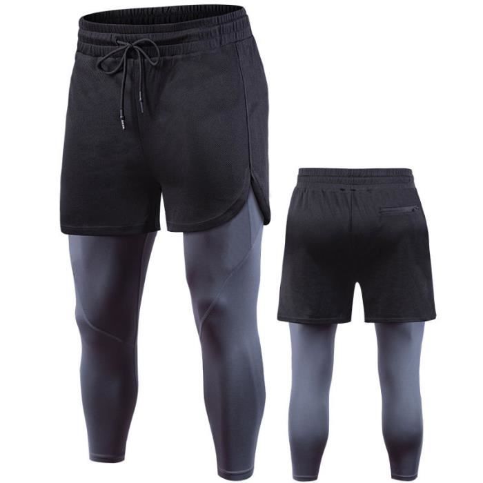 Pantacourt running on sale homme
