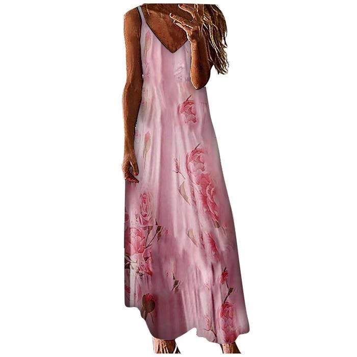 Robe col V avec imprimé dégradé