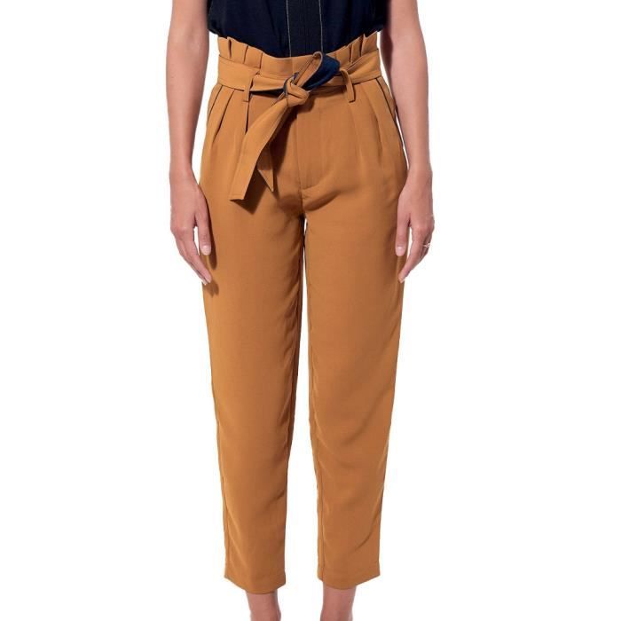 Pantalon camel femme shop