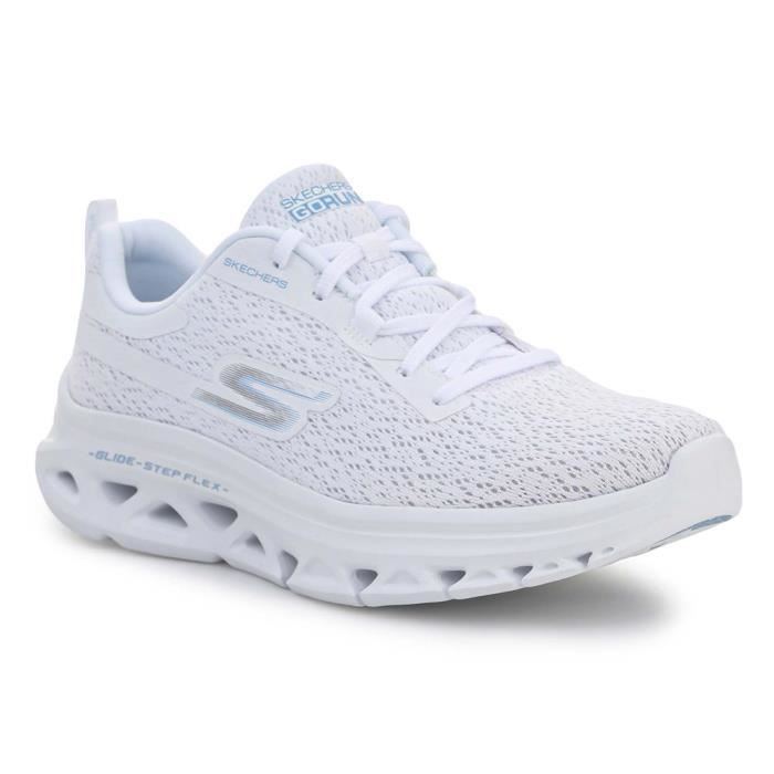 chaussures de running skechers go run glidestep flex blanc - femme/adulte