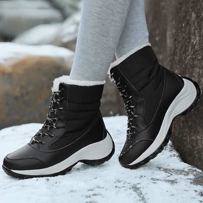 Botte Bottes grande taille pour femmes chaussures confortables