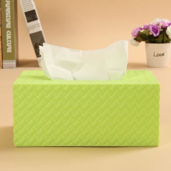 Boîte à Mouchoirs En Rotin Naturel - Diamètre 15 Cm, Hauteur 13 Cm - Déco Salon, Salle De Bain, Bureau - Style Rustique