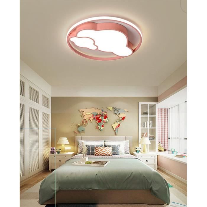 Plafonnier, lampe de chambre, blanc, lampe enfant, nuage, 3