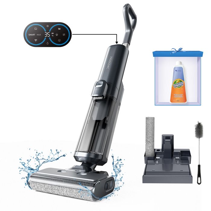 PROSCENIC F20 A Aspirateur laveur sans fil 3 en 1 Nettoyeur sec humide Auto nettoyage Grand Reservoir Ecran LED Cdiscount Electromenager