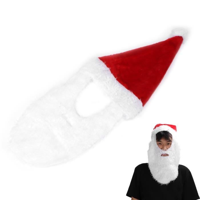 Fausse Barbe Père Noël – Blanche, élastique Ajustable – Pour Déguisement, Fêtes, Enfants Et Adultes