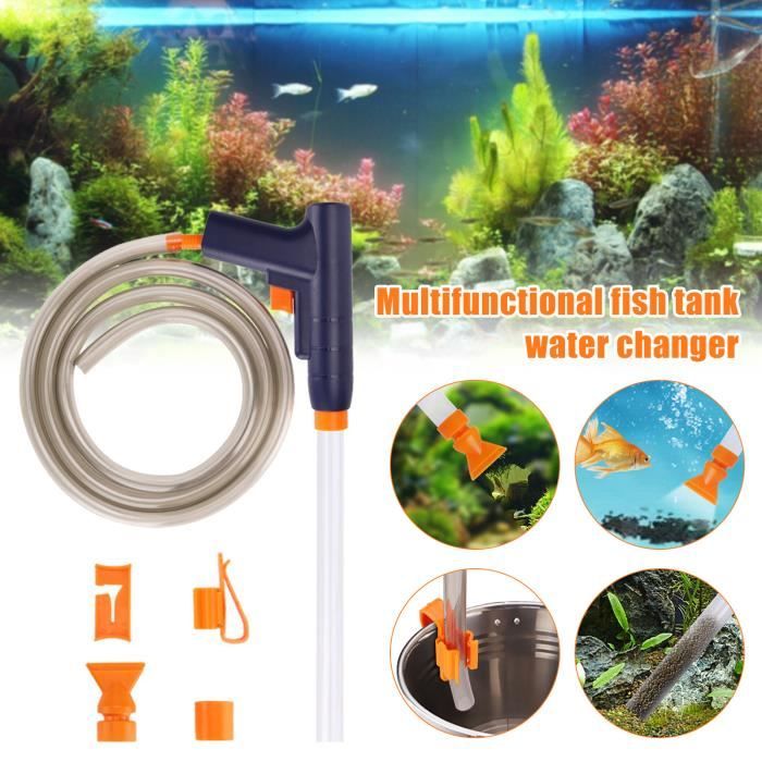 Aquarium Gravel Cleaner Fish Tank Manuel Siphon Changeur D'eau Filtre De  Réservoir De Poissons