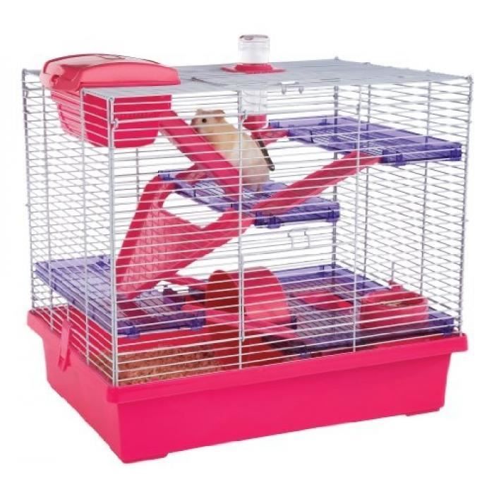 Comparer les prix de ROSEWOOD Cage Pico - Rose - Pour hamster