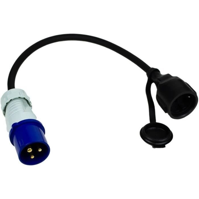 Rallonge British 4 Prises - Type G - 2 Mètres - 13A - Parafoudre - RS Pro