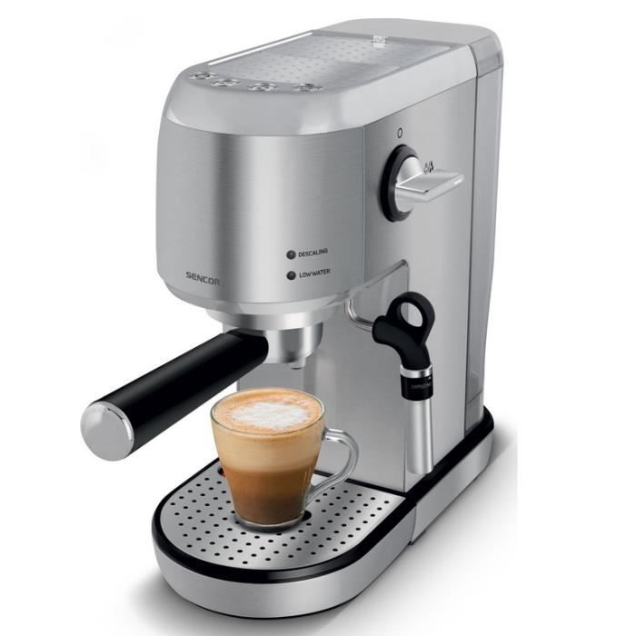 Machine expresso - SENCOR - SES 4900SS - 1400W - 20 bars - 15L - Café moulu - Sencor