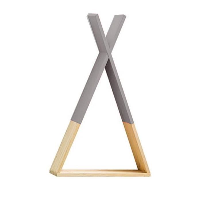 Etagere Tipi Etagere En Bois Murale Deco Bois Chambre Fille Et Garcon Gris Achat Vente Etagere Murale Etagere Tipi Etagere En Cdiscount