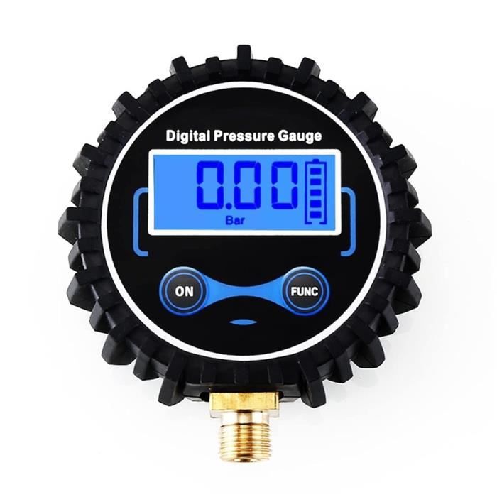 Manomètre Numérique De Pression 0-100 Psi/bar/MPa/kPa - Facile à Étalonner - 3-1/8 Pouces