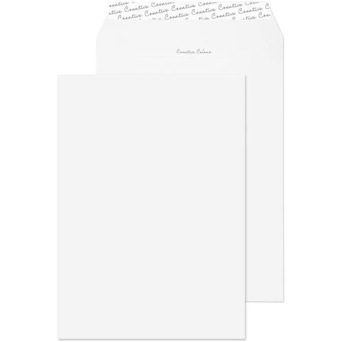 Blake Premium Pure C4 229 x 324 mm 120 g-m² Enveloppes Recyclées Pochettes  Bande Adhésive (RP84653) Super Blanc Tissé - Boîte [169] - Cdiscount  Beaux-Arts et Loisirs créatifs