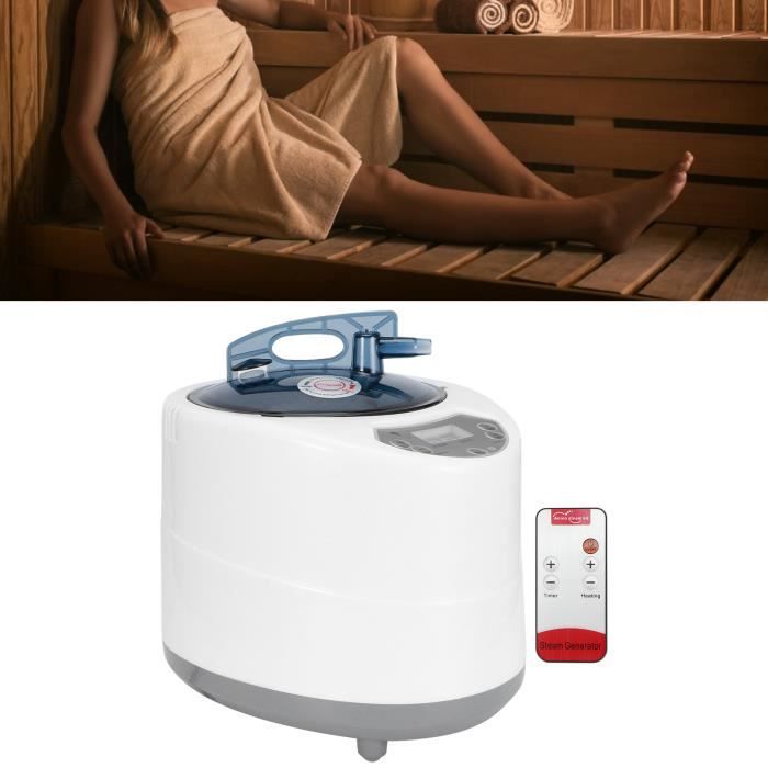 Générateur De Sauna Vapeur 1500W 2.8L - Machine Fumigation Thérapie 220V EU Avec Télécommande