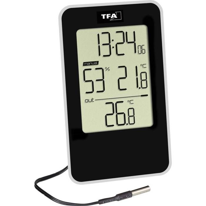 TFA Dostmann 30.3233.01 Rain transmitter, black, L190 x W125 x H135 mm