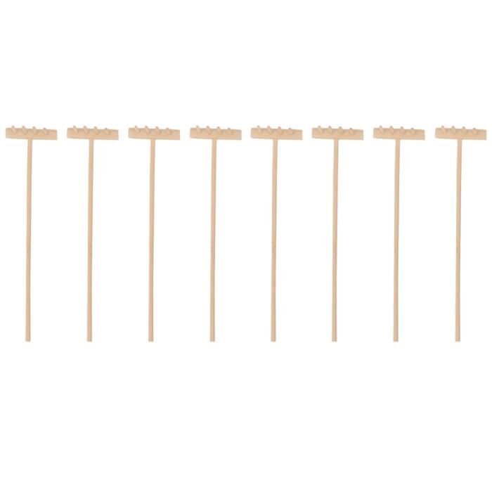 6 Mini Râteaux Zen Pour Sable - Outils Lissage, Peinture Sur Sable, Jouet Bac à Sable, Plastique Durable