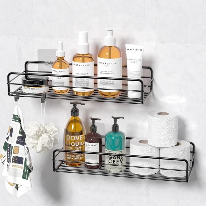 Étagère de salle de bain en acier inoxydable, organisateur de Étagère de salle de bain en acier inoxydable, organisateur de