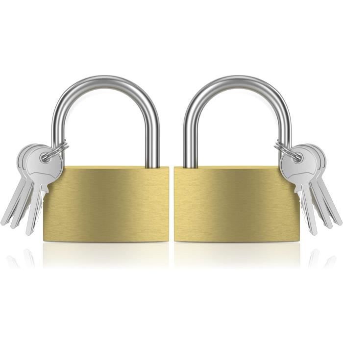 SEPOX Cadenas Etanche 40mm Jardin Cadenas Avec Clés Cadenas En Lot De 2 Cadenas Identique Longue