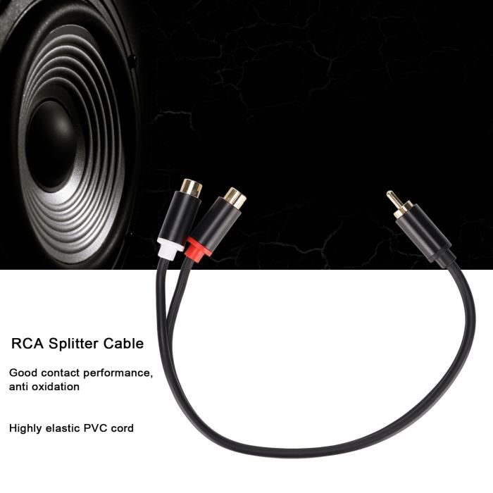 Adaptateur Audio Optique SPDIF 1 Mâle Vers 2 Femelles - Splitter Toslink Pour Home Cinéma, Barre De Son