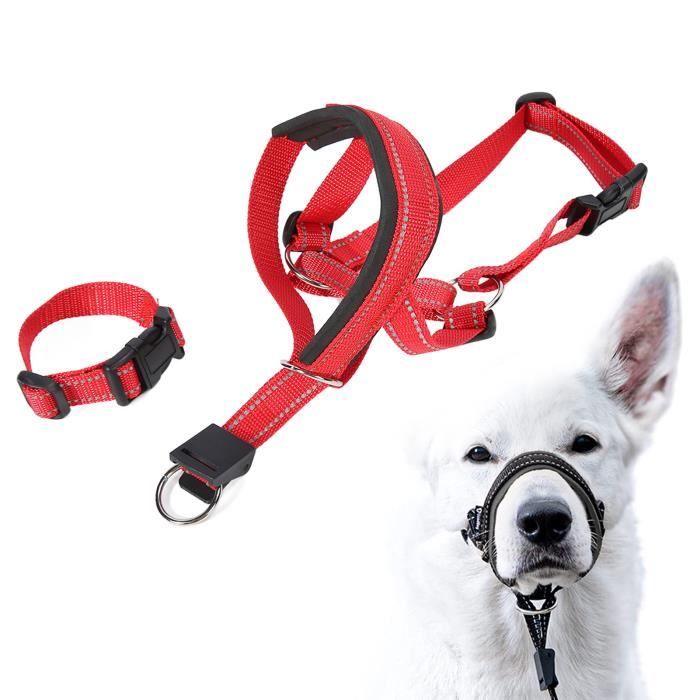 Meilleurs prix pour VGEBY Muselière pour chien à licol réglable Collier de tête pour chien, muselière réglable et respirante, empêche S (0 à 3 mois)