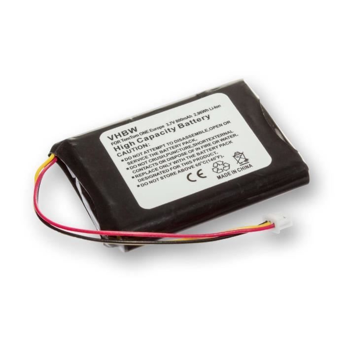 vhbw batterie compatible avec TomTom One Edinburgh / F650010252, NVT2B225, Rider, XL, Europe système de navigation GPS (950mAh,
