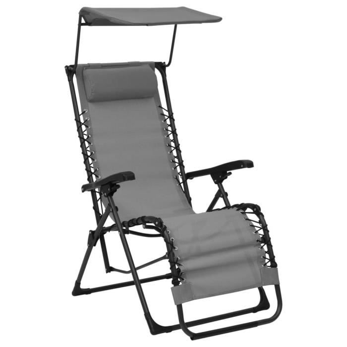 Chaise pliable de terrasse vidaXL - vue 2
