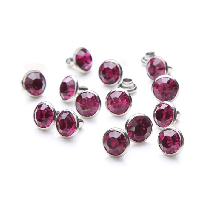 1100 Clous Ronds à Dôme En Laiton Argenté 7mm - Rivets à Griffes Pour Customiser Vêtements, Cuir, Accessoires