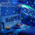 Projecteur Lumiere Bebe,3 Modèles 5 Films Magie 360° Rotation Projection Lampe Veilleuse Pour Fille Enfant Chambre Ciel Nuit-Blanc-1
