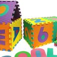 Puzzle tapis mousse bébé alphabet et chiffres 36 dalles 16x16 cm enfant bas âge PC622-1