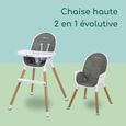 BEBECONFORT AVISTA Chaise haute évolutive, Dès 6 mois jusqu' à 6 ans (30 kg), se transforme en petite chaise enfant, Warm Grey-1