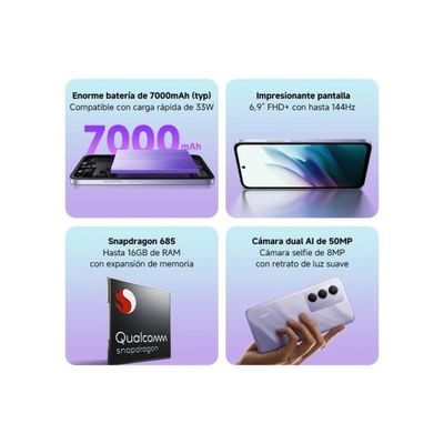 Xiaomi Redmi 15 Smartphone - 8+256Go, écran 6.9 FHD+ 144Hz, Batterie 7000mAh, Double Caméra 50MP, NFC