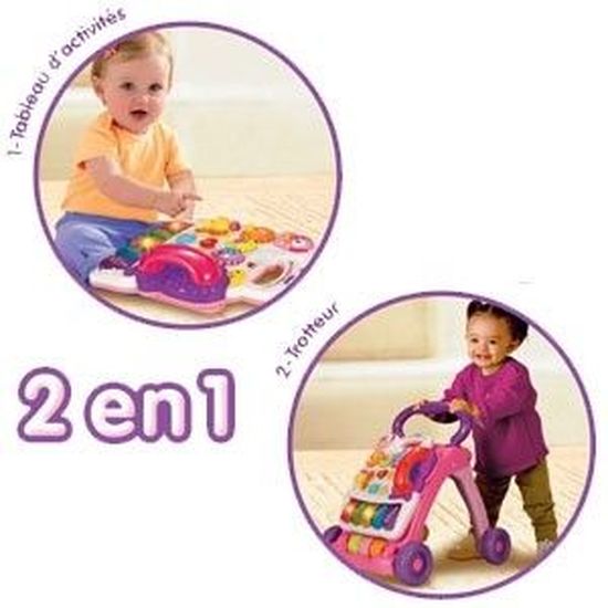 Vtech Mon Trotteur Parlant 2 En 1 Rose Cdiscount Puericulture Eveil Bebe
