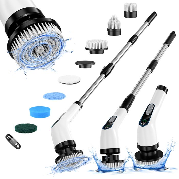 Comsnows Brosse de nettoyage pour verre avec ventouse, nettoyeur de bouteille de cuisine et de vin, lavage stable pour tasses, tasses, carafes et carafes, gris