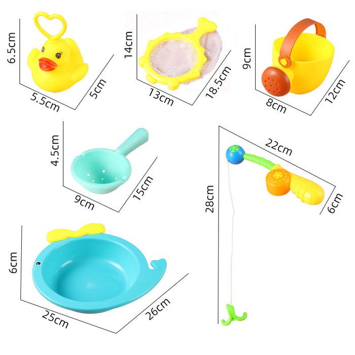 Jeu De Pêche pour Enfant, Lot de 20 Canards À Pêcher, De Bain Amusants en Forme De Canards avec Hameçons, De Pêche Aux C-anards Réutilisables pour Piscines Intérieures Et Extérieures