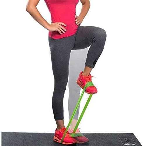 Lot De 5 Bandes De Résistance élastiques – Différents Niveaux De Force – Avec Bandeau Et Sac De Rangement – Yoga Pilates Muscu