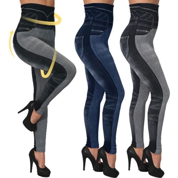 Legging imitation jean grande taille best sale