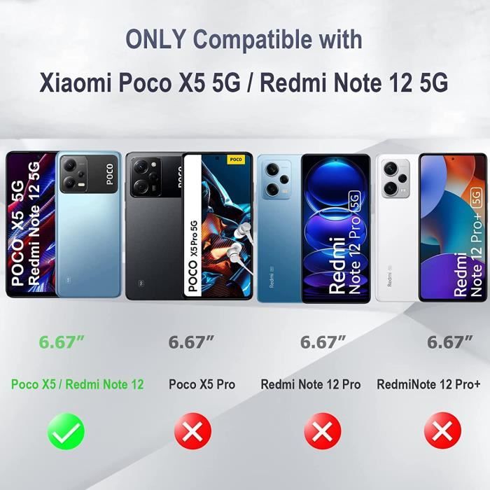 Verre Trempé pour Xiaomi Poco X5 Pro 5G 6.67, 3 Pièces Film Protection  écran et 3 Pièces Caméra Arrière Protecteur, Anti-Rayures - Cdiscount  Téléphonie