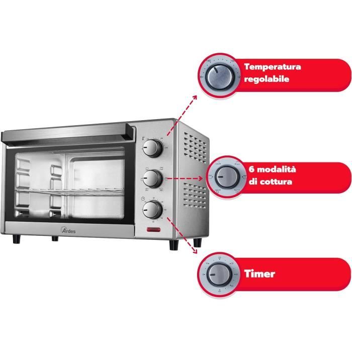 ARIETE Bon Cuisine 250 Petit Four Électrique 1500W 25 Litres | UK