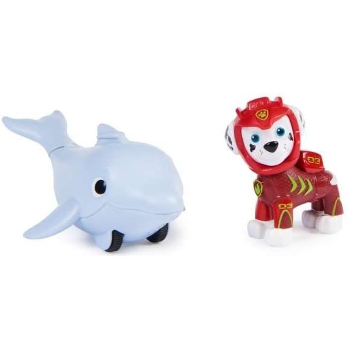 Figurine Marshall et dauphin Pat Patrouille SPIN MASTER Jouet
