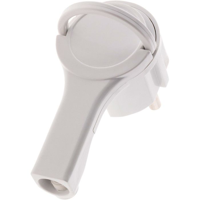 Enrouleur domestique 4 prises 2P T 16A - coupe-circuit thermique - 7m - Gris/Blanc - Zenitech devis sous 24h