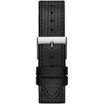 GUESS Regent Homme 42mm Bracelet Cuir Noir Quartz Cadran Blanc Montre W1041G4-2