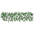 Pwshymi-Treillis de lierre artificiel extensible vert 180x30 cm-2