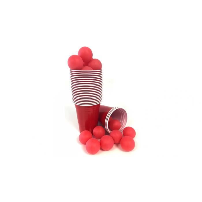 Fun Pong- avec 24 gobelets et 12 balle acheter à prix réduit