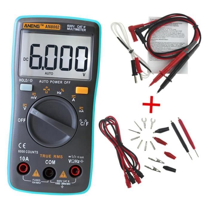 Multimètre Numérique De Poignet - Testeur Portable Haute Temperature Et Frequence Pour Le Travail En Haute Altitude~p179914466