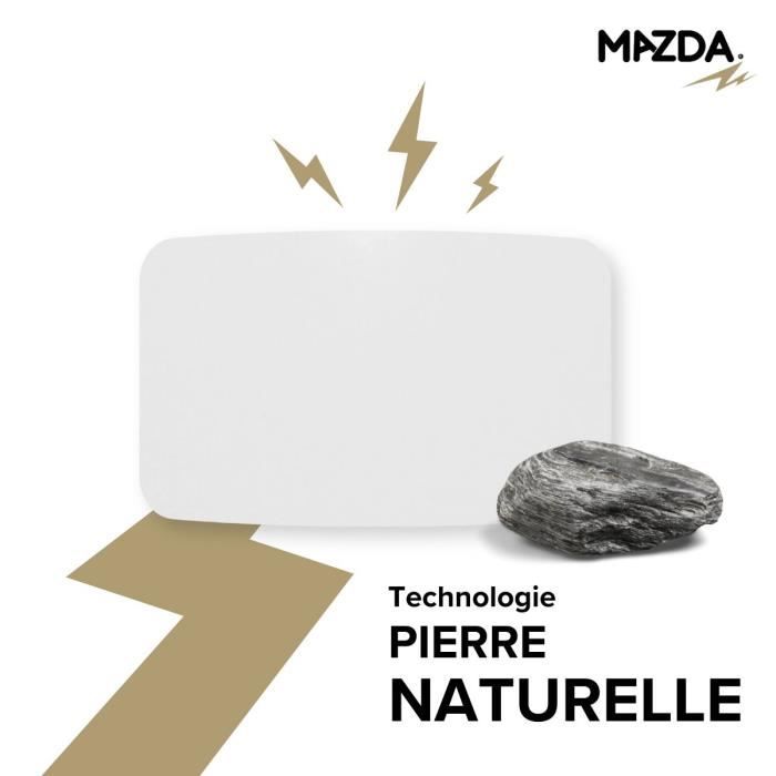 Radiateur mobile à inertie en pierre - MAZDA - Mirida - 2000W - Sable blanc  - Cdiscount Bricolage